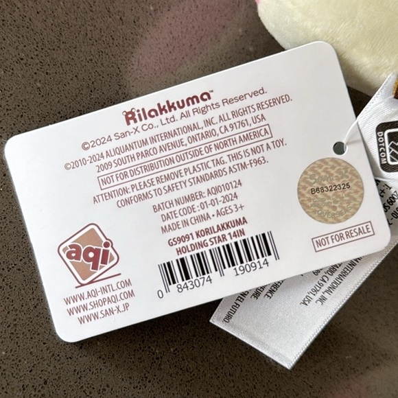 ⭐️San-X Rilakkuma KORILAKKUMA HOLDING STAR Plush / 14” / Kawaii / BRAND NEW⭐️ - Picture 13 of 15